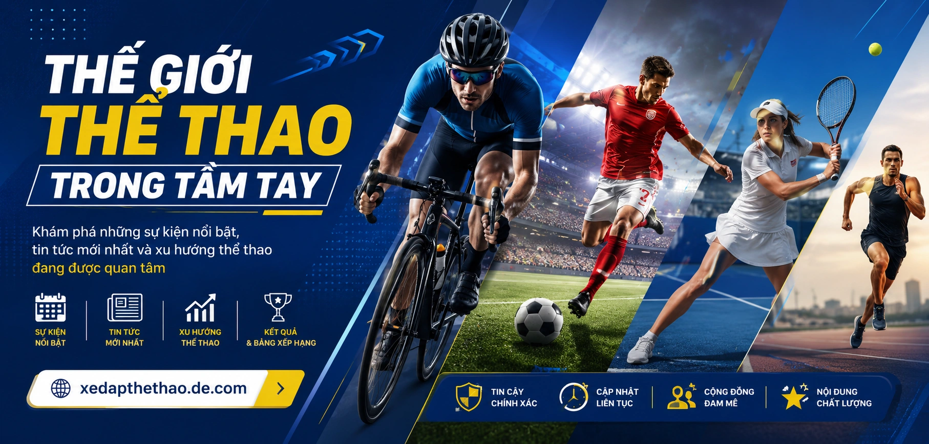 Khu thể thao và các môn thi đấu đa dạng